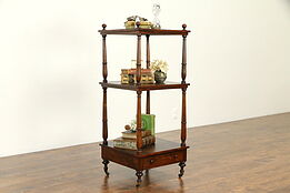 Rosewood Antique 1830's English Etagere or Dessert Stand #32739