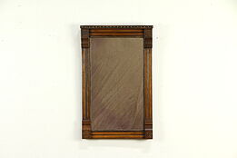 Late Victorian Eastlake Antique Carved Walnut Mirror  #32885