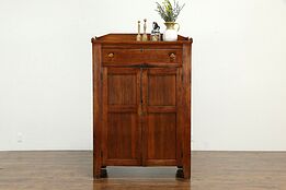 Country Pine Farmhouse Antique Primitive Kitchen Pantry Jelly Cupboard #33216