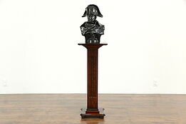 Classical Oak Antique Plant Stand or Sculpture Pedestal #34129