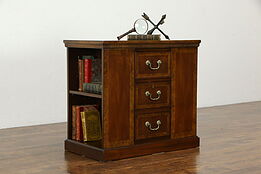 Traditional Vintage End Table, Bookcases & File Drawer, Hekman #35488