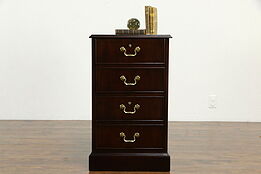 Mahogany Vintage 2 Drawer Office File Cabinet, National Mt. Airy #35711