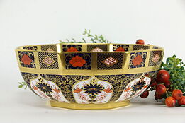 Traditional Imari Royal Crown Derby 8 1/4" Octagonal Bowl #35977