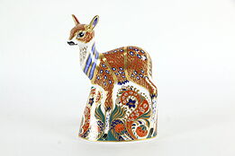Traditional Imari Royal Crown Derby Fawn Sculpture 5.5" #35980