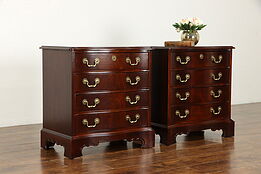 Pair Vintage Mahogany Nightstands, End Tables or Small Chests, Lexington #36088
