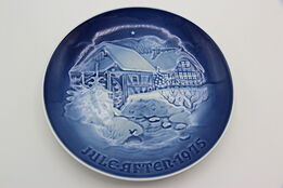 Bing and Grondahl Christmas Plate, Christmas at the Old Water-mill, 1975 #36579