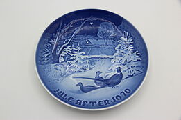 Bing and Grondahl Christmas Plate, Pheasants at Christmas, 1970 #36588