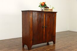 Farmhouse Primitive Antique Country Pine Kitchen Pantry Jelly Cupboard #36340