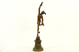 Mercury Messenger of Gods  Antique Statue after Giambologna Sculpture #36506