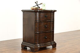 Rustic Farmhouse Vintage Nightstand, Chest or End Table, Drexel Heritage #37630
