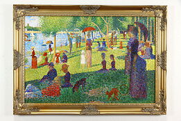 Giclee Print on Canvas Sunday Afternoon on La Grande Jatte, Seurat 41" #38221