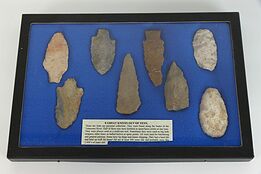 Set of 8 Tennessee River Projectile Points or Lithics, 2.5" - 3.5"  #37410