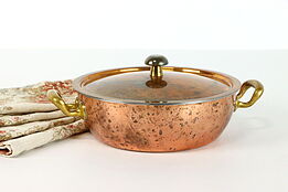 Swiss Copper Vintage Country Farmhouse 2 Handle and Lid Pot, Culinox #38093