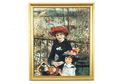 Two Sisters On the Terrace, Gold Framed Print after Renoir 25" #38865