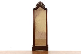 Victorian Antique Carved  Pier, Hall or Dressing Mirror 80" #38783