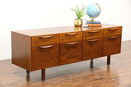 Midcentury Modern 1960's Vintage Credenza or Lateral File by Jens Risom, Denmark