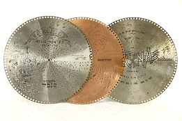 Regina Music Box Group of 3 Antique 15 1/2" Disks, Angelica Waltz & More #30754