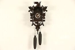 German Black Forest Hand Carved Vintage Cuckoo Clock