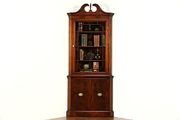 Traditional Mahogany Vintage Corner Cabinet