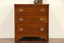 Cherry Signed Vintage Chest or Dresser, Pull Out Shelf