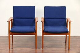 Pair of Danish Midcentury Modern Vintage Teak Chairs, Signed Sibast #29729