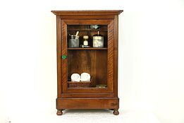 Barber Antique Hanging Cupboard or Countertop Cabinet, Medicine Chest #30503