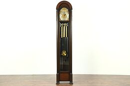 Grandmother Vintage Tall Case Clock, Westminster 5 Tube Chime, Colonial #28734