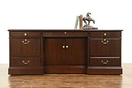 Traditional Credenza & Lateral File, Vintage Walnut, signed Jofco