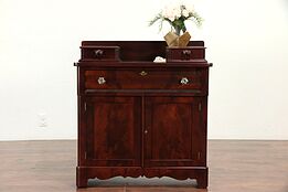 Empire Antique Mahogany Small Chest or Nightstand, Jewelry Drawers #30025
