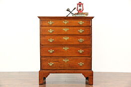 Country Pine 1790 Antique Hand Made New England Chest or Dresser