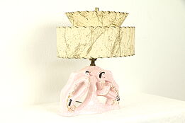 Ballet Figural Vintage Lamp & Shade, Midcentury or Hollywood Regency #31960