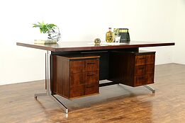 Rosewood Scandinavian Midcentury Modern 1960 Vintage Danish Desk #31453