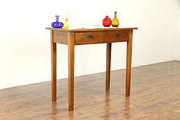 Stand Up Desk, Antique Wine & Cheese Tasting Table or Island, Curly Maple #31082