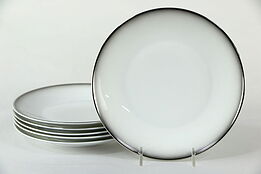 Set of 6 Vintage Salad Plates, Evensong by Rosenthal - Continental White 7 5/8"