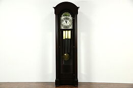 Elliot Grandfather Long Case 1900 Antique Tubular Chime Clock Sold by Herschede