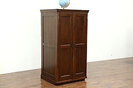 Oak Antique 50 Drawer Lab or Jewelry Cabinet, Collector File, Kewauneer #28739