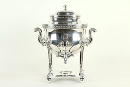 English Antique Silverplate Tea Kettle Urn or Coffee Pot Server #31544