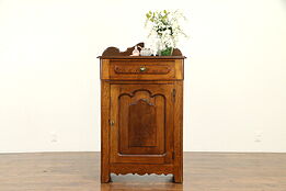 Victorian Antique Walnut Jelly Cupboard or Bath or Linen Cabinet #31809
