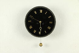 French Antique Architectural Salvage Wall Clock, Japy Freres #31499