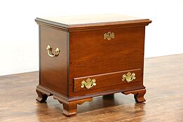 Traditional Vintage Mahogany Trunk or Lift Lid Chairside Chest