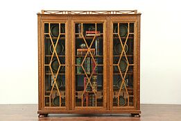 Arts & Crafts Mission Oak Antique Craftsman China Cabinet or Bookcase #29112