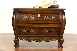 Country French Vintage Oak Small Chest, Dresser or End Table
