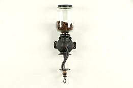 Arcade Crystal Antique Wall Mount Coffee Grinder Mill #32100