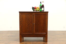 Oak 1900 Antique Medical, Bath Cabinet or Kitchen Pantry Cupboard, Globe #32248