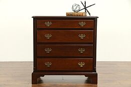 Georgian Design Vintage Walnut Chest or Dresser, Kittinger NY  #32594