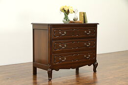 Oak Vintage Country French Hall or Linen Chest or Dresser #32698