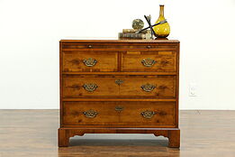 Hekman Vintage Yew Wood Bachelor Chest or Dresser, Shelf #33165