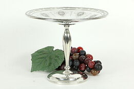Sterling Silver Antique Engraved Compote, Louis XIV Pat. 1919 #33507