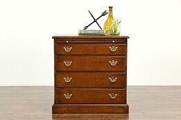 Tiger Striped Curly Maple Antique Small Chest, Nightstand or End Table #33596