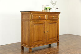 Country Antique Oak & Ash Kitchen Pantry Cabinet or Jelly Cupboard #33968